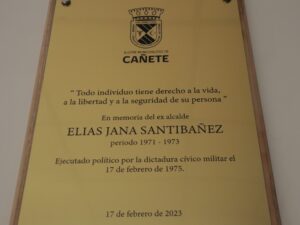 Homenaje Elías Jana Santibáñez