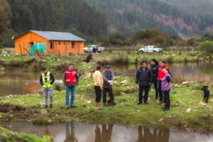 Visita sectores afectados por sistema frontal