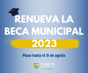 RENUEVA LA BECA MUNICIPAL 2023