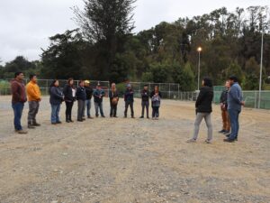 70% de avance cancha futbolito Ferroviario