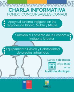 CHARLA FONDOS CONADI