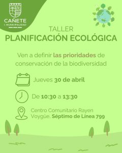 TALLER PLANIFICACIÓN ECOLÓGICA