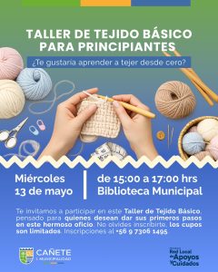 TALLER DE TEJIDO PARA PRINCIPIANTES
