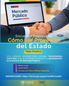 TALLER CÓMO SER PROVEEDOR DEL ESTADO