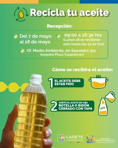 RECICLA TU ACEITE