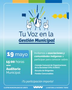 TU VOZ EN LA GESTIÓN MUNICIPAL