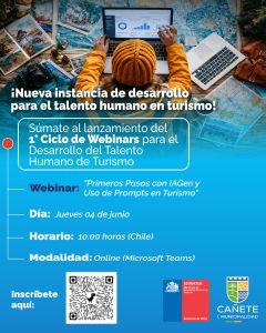 webinar de primeros pasos den IAgen para turismo