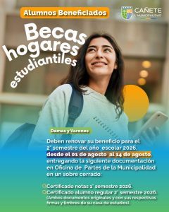 Renovación de Becas Hogares Estudiantiles