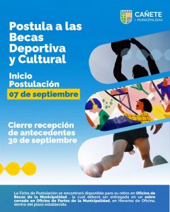POSTULA A LA BECA TALENTOS DEPORTIVO Y CULTURAL